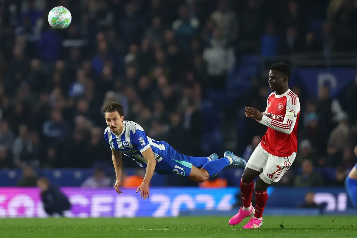 Brighton vs Arsenal at the Amex