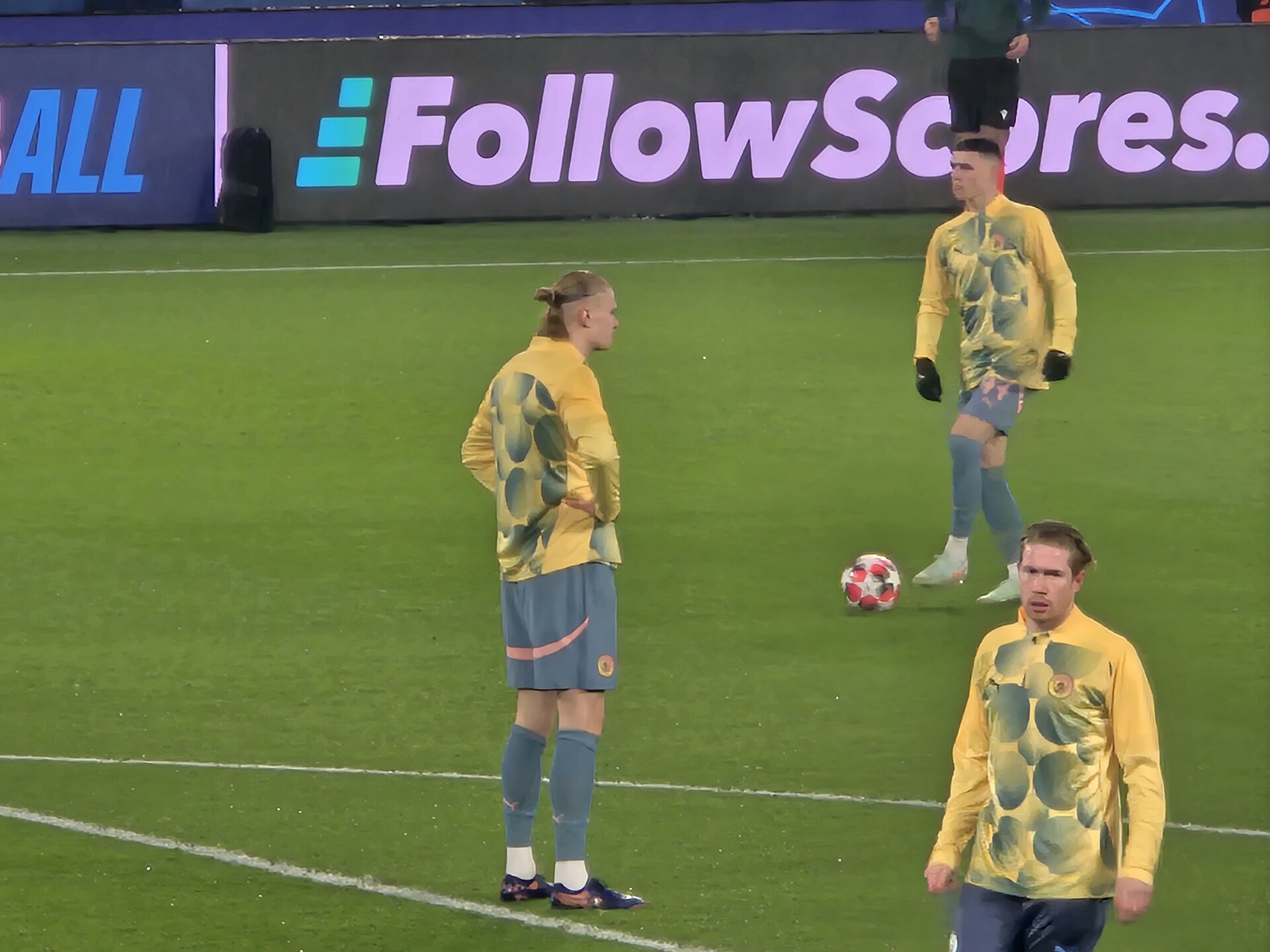 Manchester City players in Premier League action