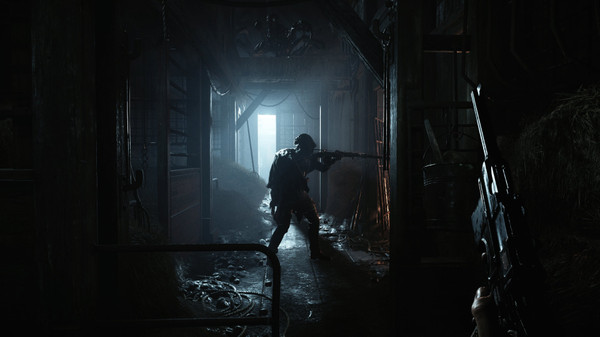 Hunt: Showdown 1896 artwork showing hunters in a dark, monster-infested setting