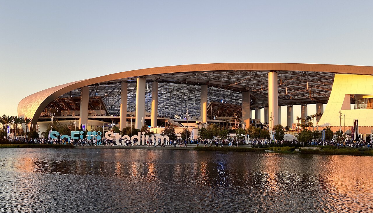 SoFi Stadium in Inglewood, home of the Los Angeles Rams