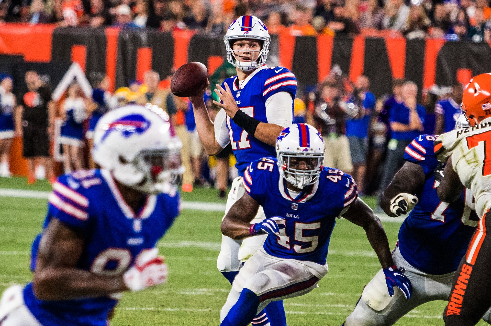 Josh Allen in a Buffalo Bills uniform