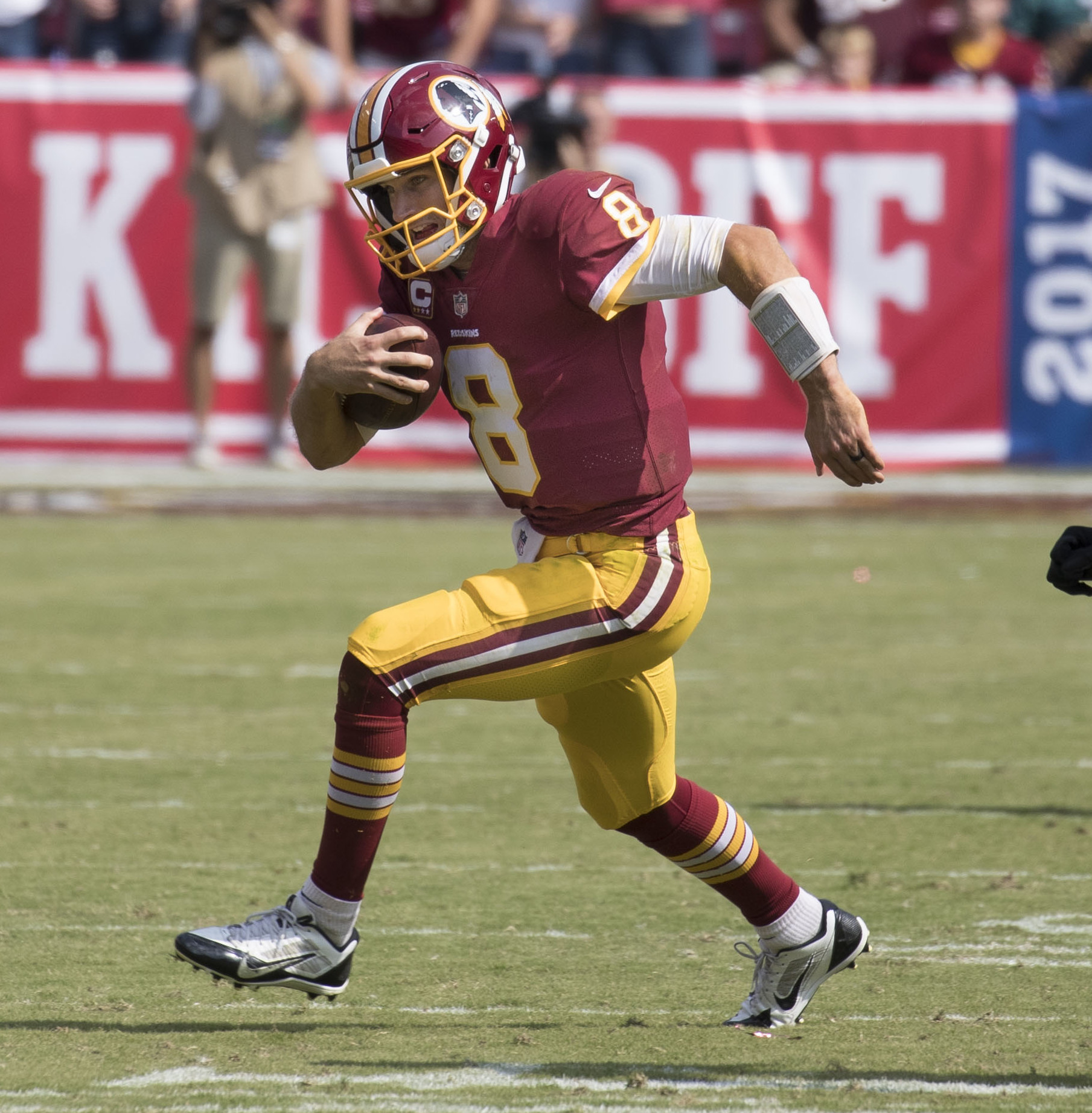 Raiders quarterback Kirk Cousins at practice in Las Vegas.