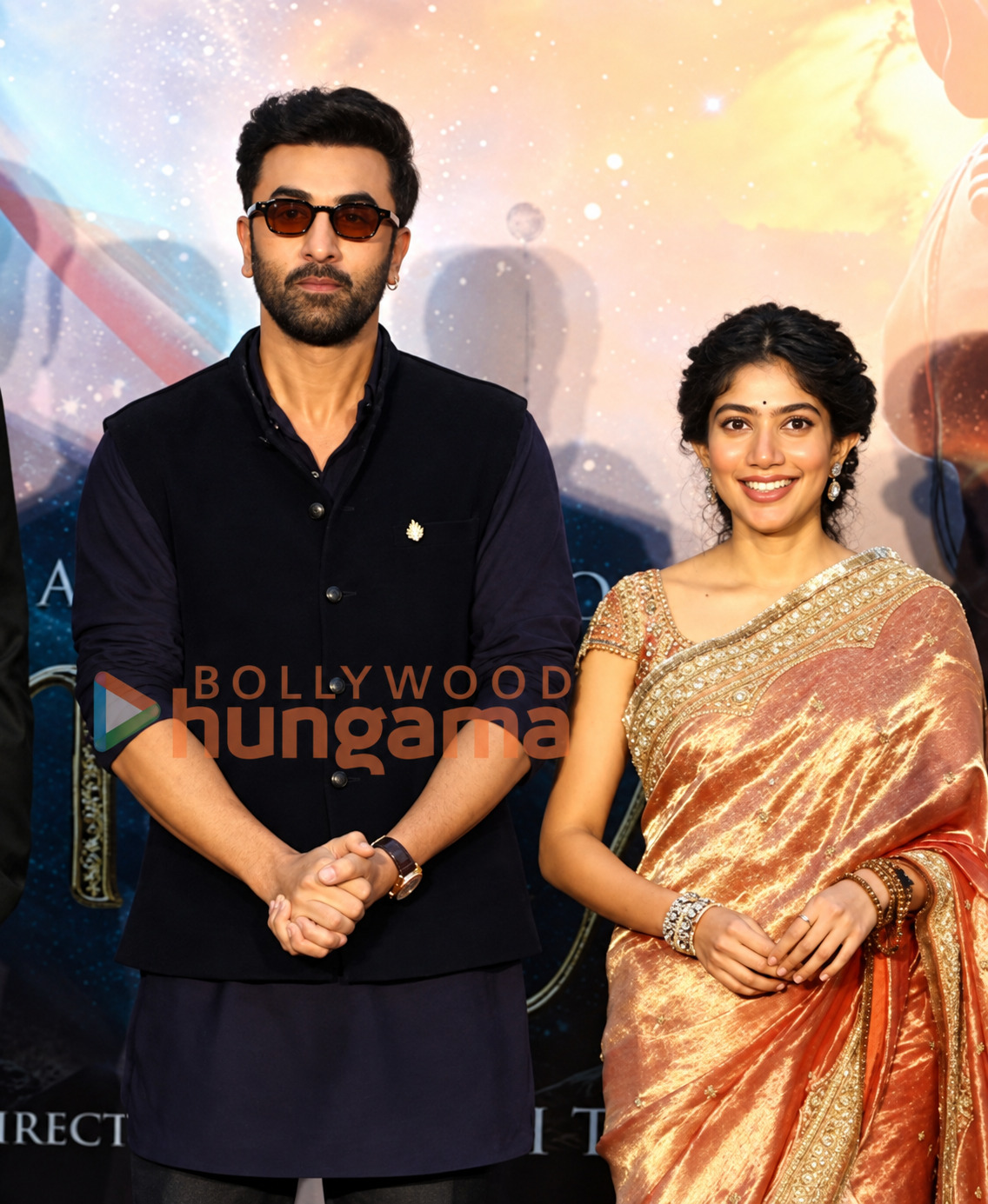 Ranbir Kapoor and Sai Pallavi, who play Lord Rama and Sita in Ramayana: Rise of a Legend, at a Ramayana special event