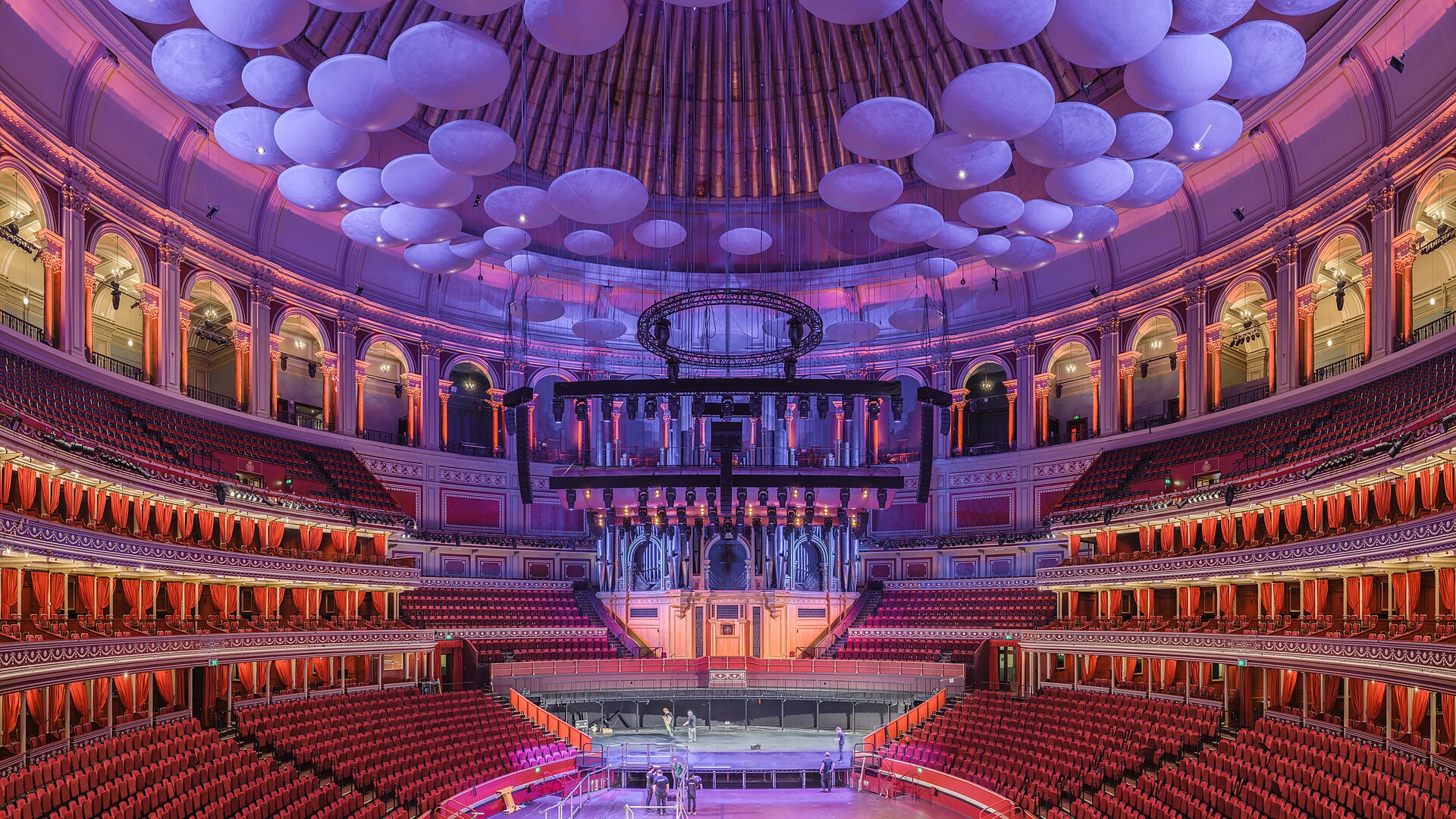 The interior of the Royal Albert Hall in London