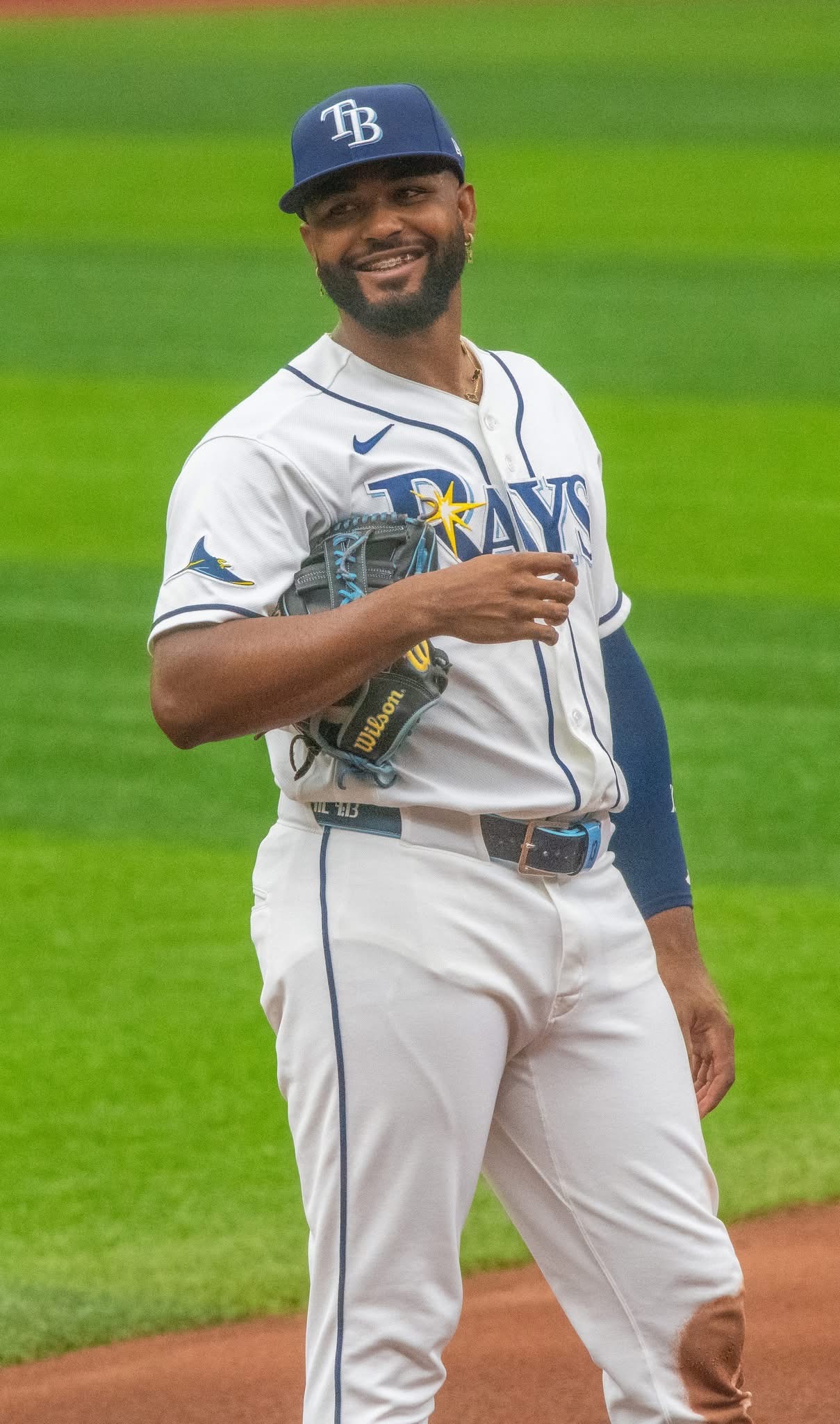 Tampa Bay Rays infielder Junior Caminero