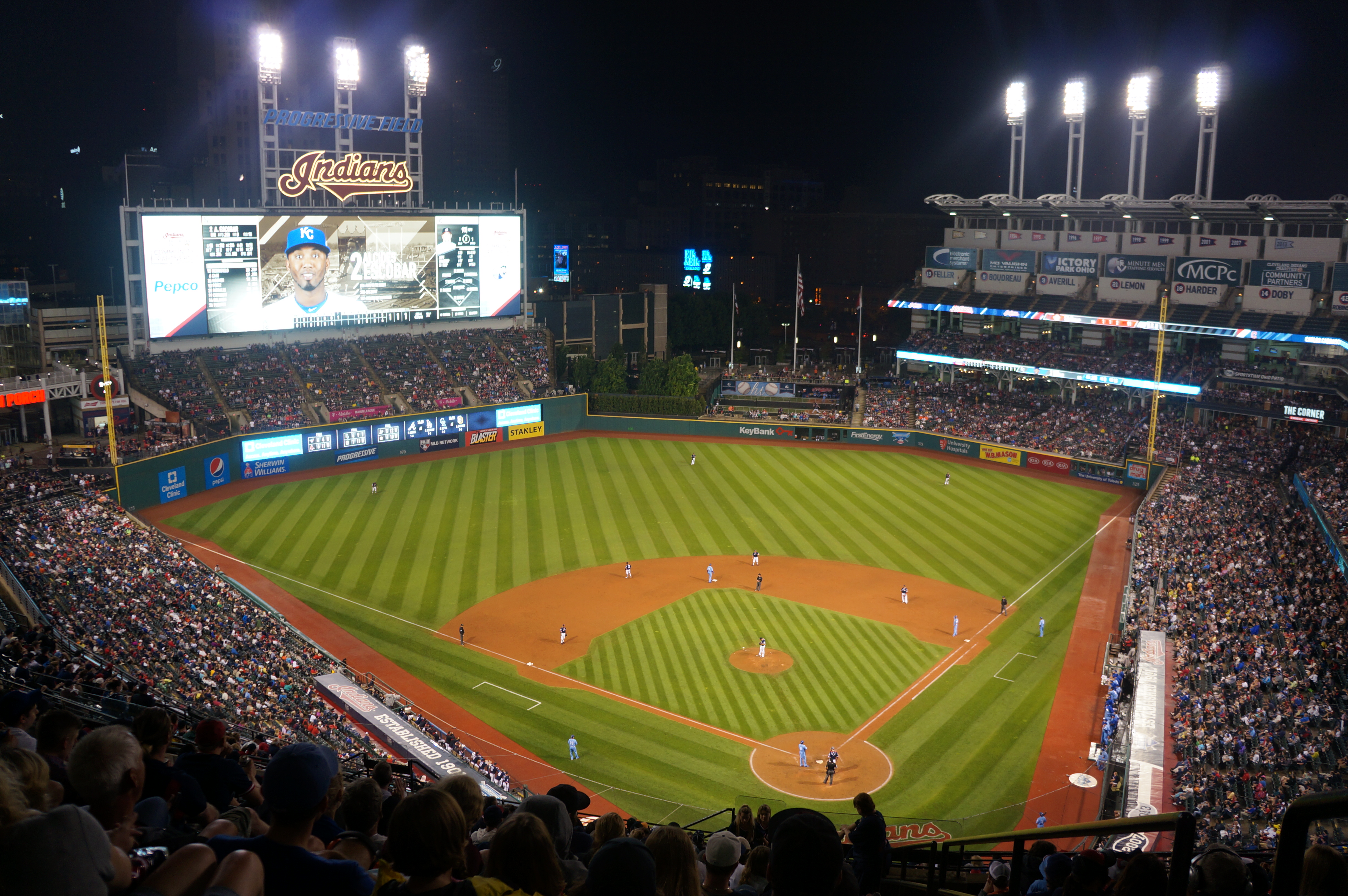 Progressive Field in Cleveland (Wikimedia Commons)