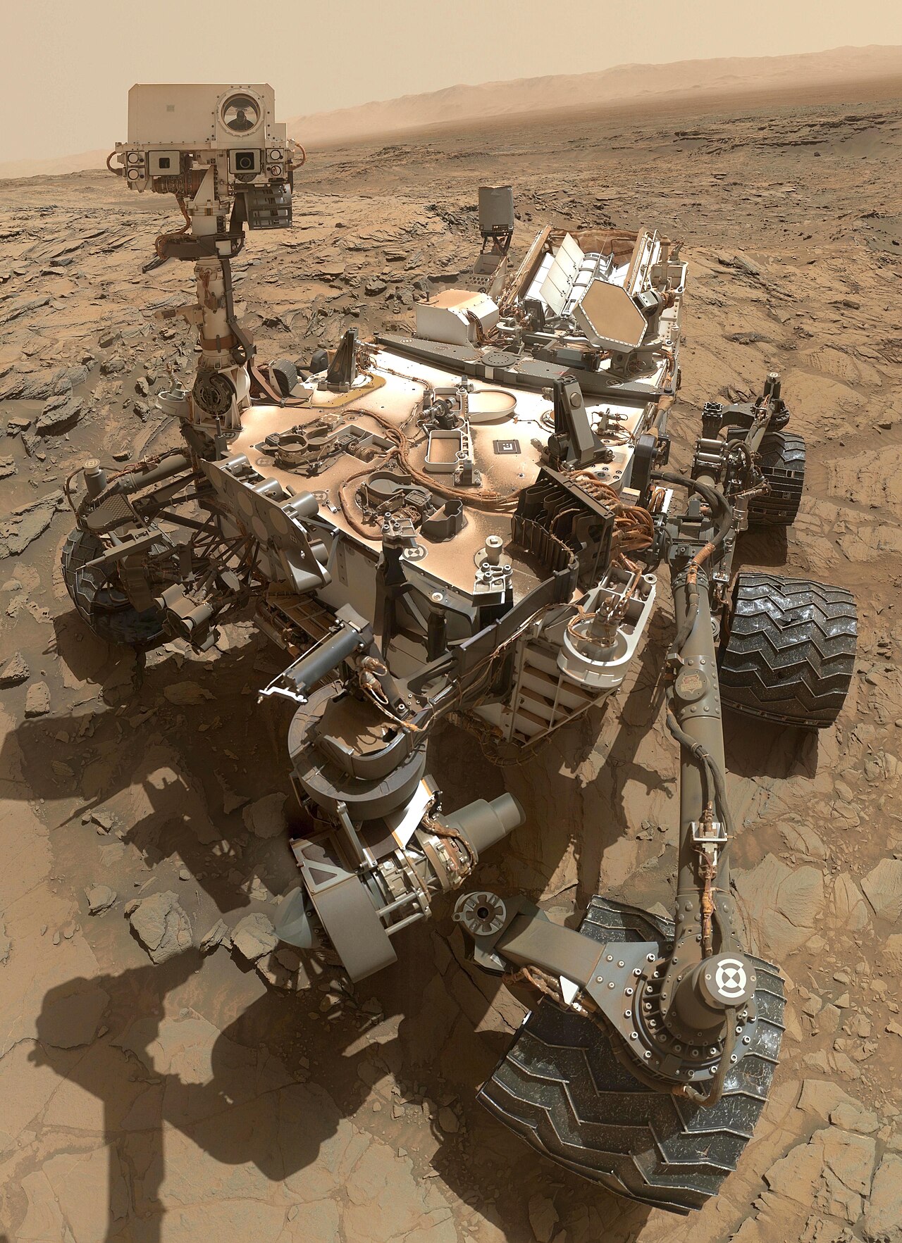 NASA's Curiosity rover on the surface of Mars