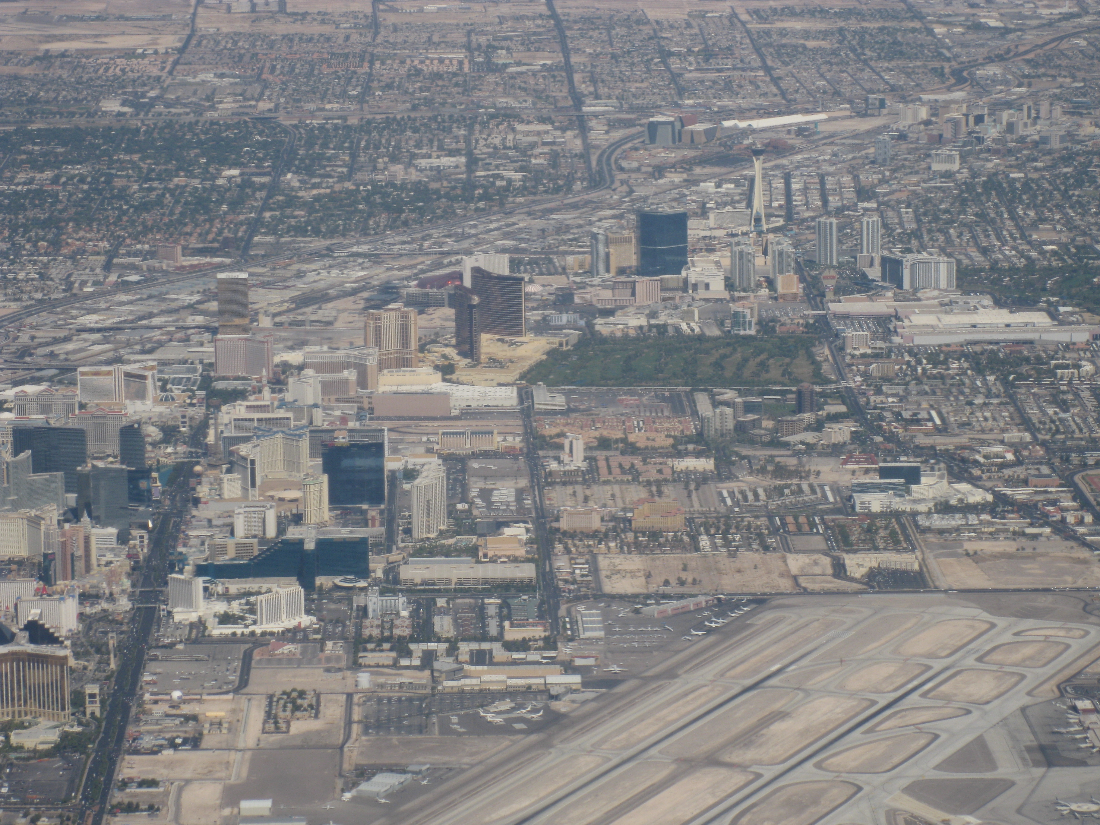 Las Vegas neighborhoods from the air (file photo)