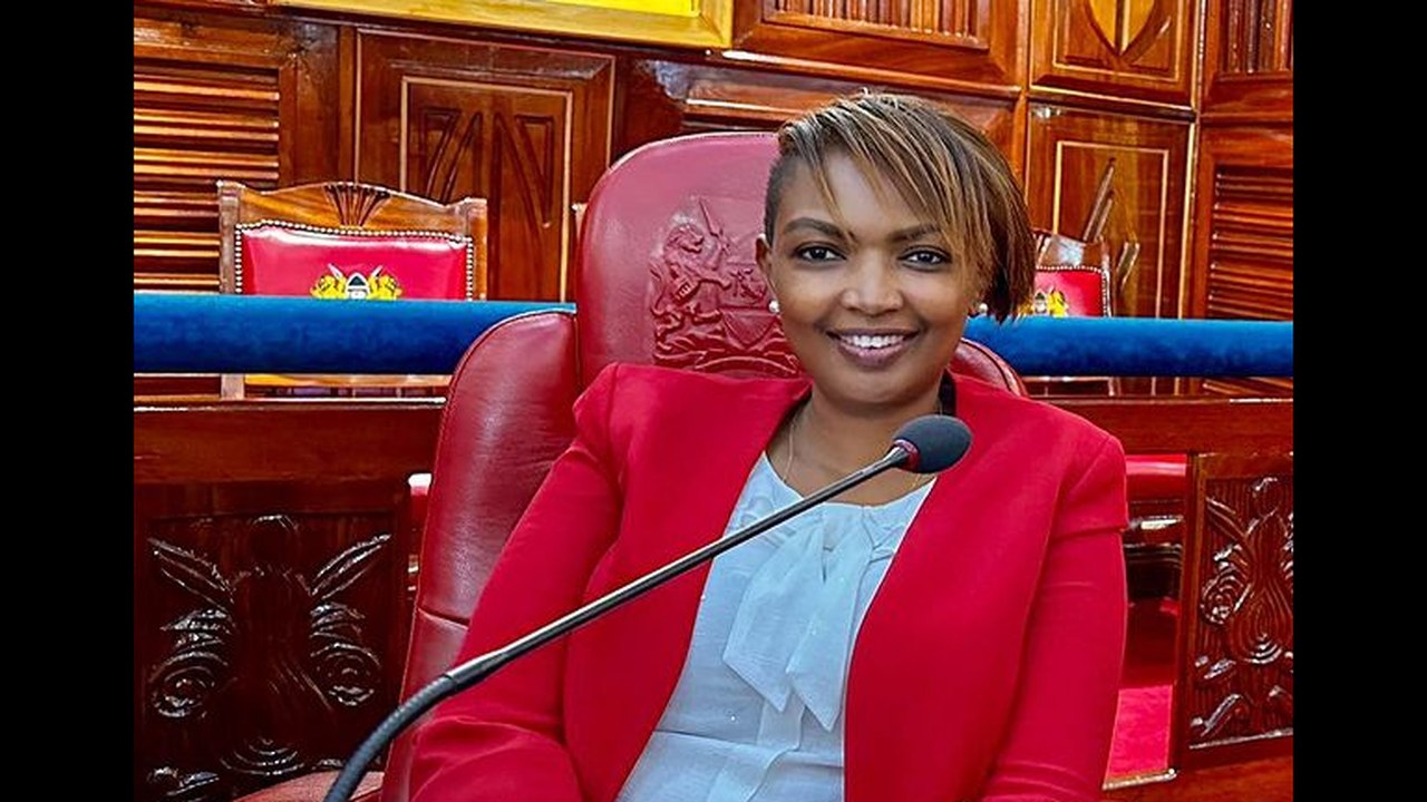 Kenyan nominated Senator Karen Nyamu (file photo)