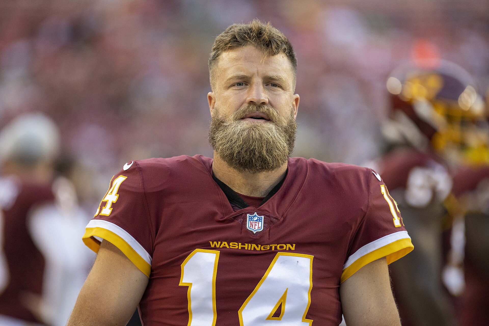 Former NFL quarterback Ryan Fitzpatrick, now a Prime Video analyst (file photo)