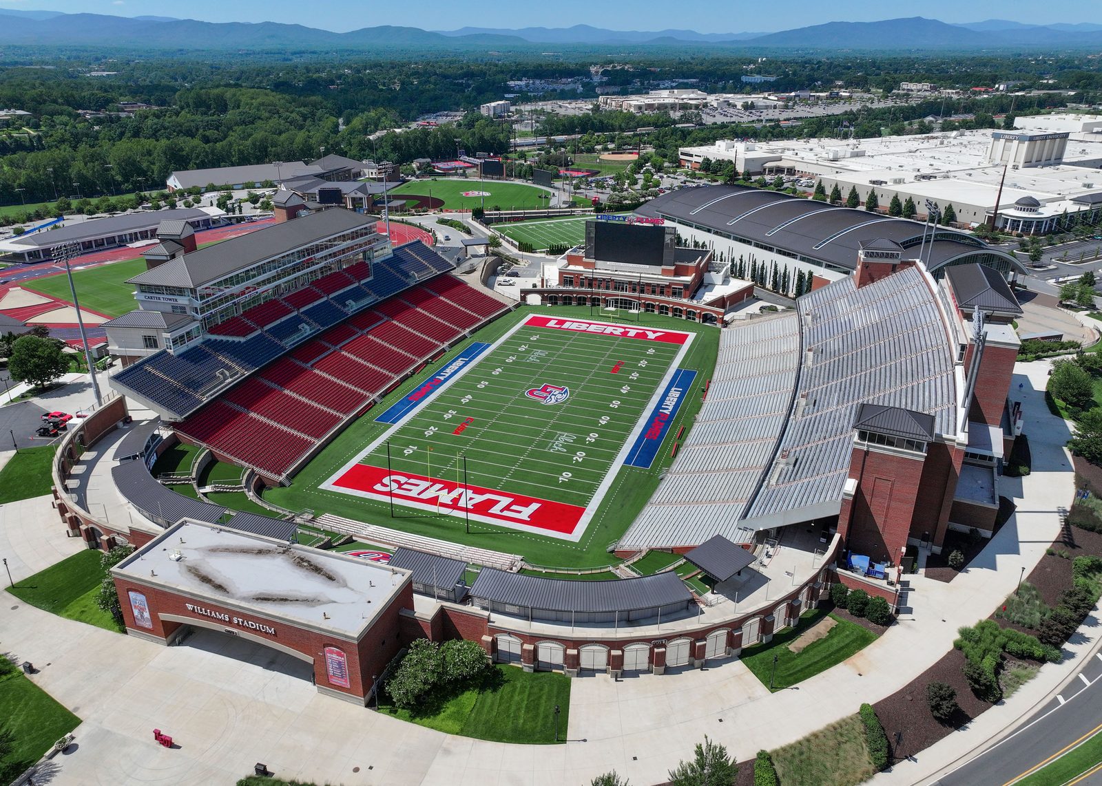 Williams Stadium in Lynchburg, Virginia, home of the Liberty Flames