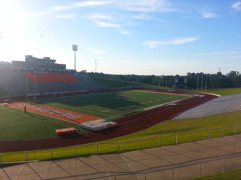 Bowers Stadium in Huntsville, home of the Sam Houston Bearkats