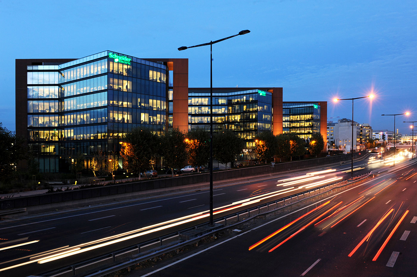 Schneider Electric's Hive headquarters in Rueil-Malmaison, France — the company that agreed Monday to buy PTC for $22.6 billion.