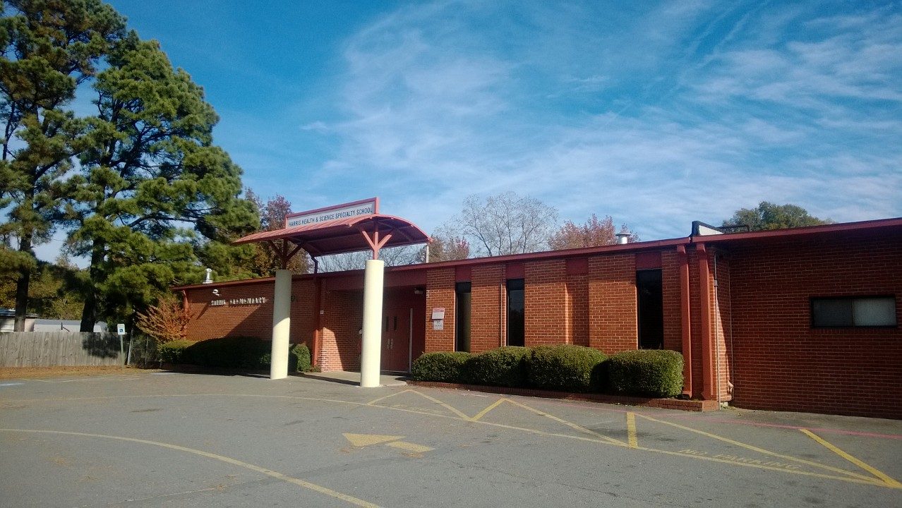 An elementary school entrance. File photo.