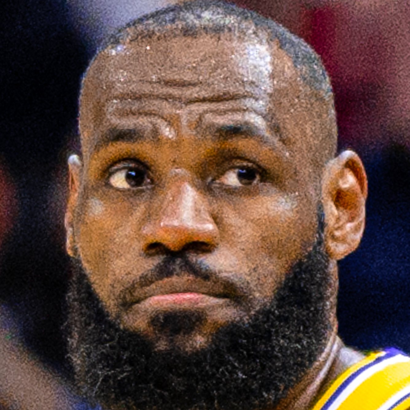 LeBron James in a Los Angeles Lakers uniform