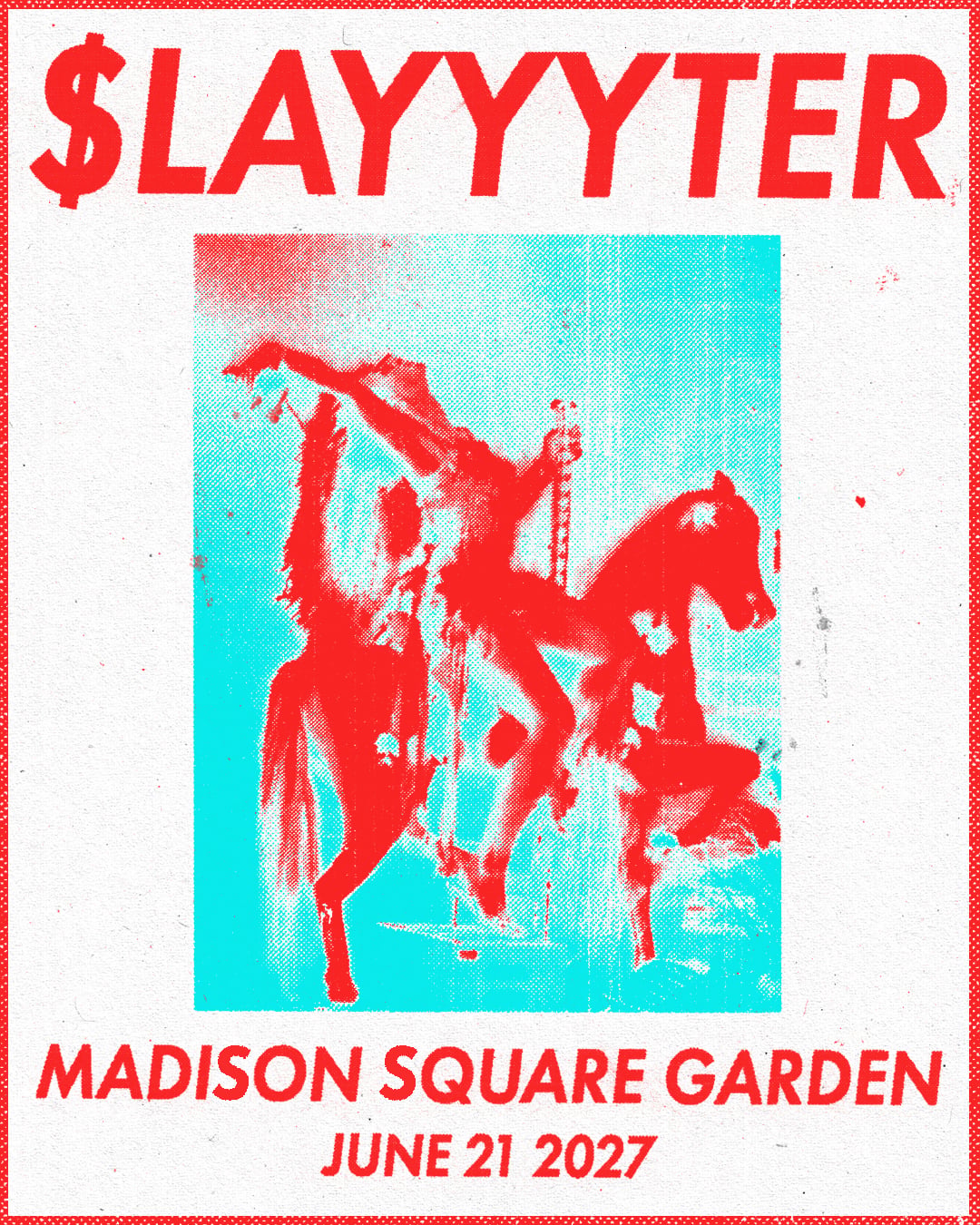 Slayyyter tour poster artwork