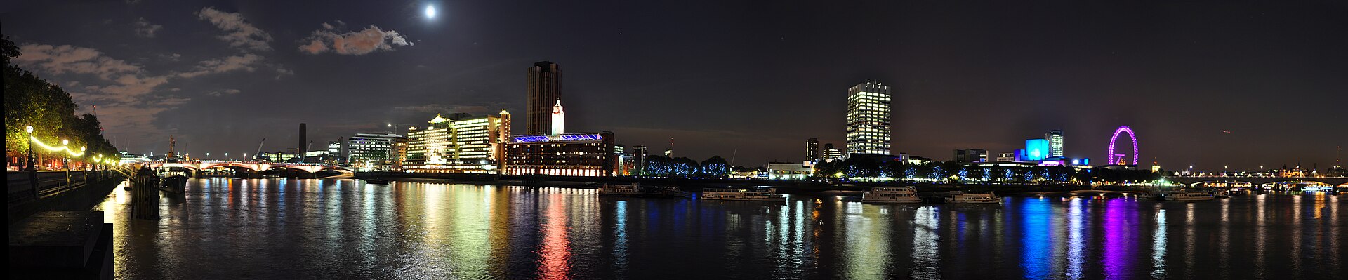 London at night