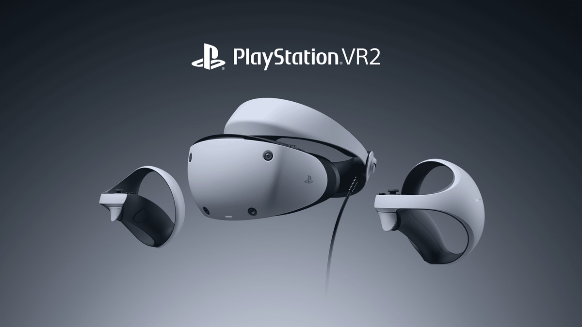 PlayStation VR2 headset and Sense controllers