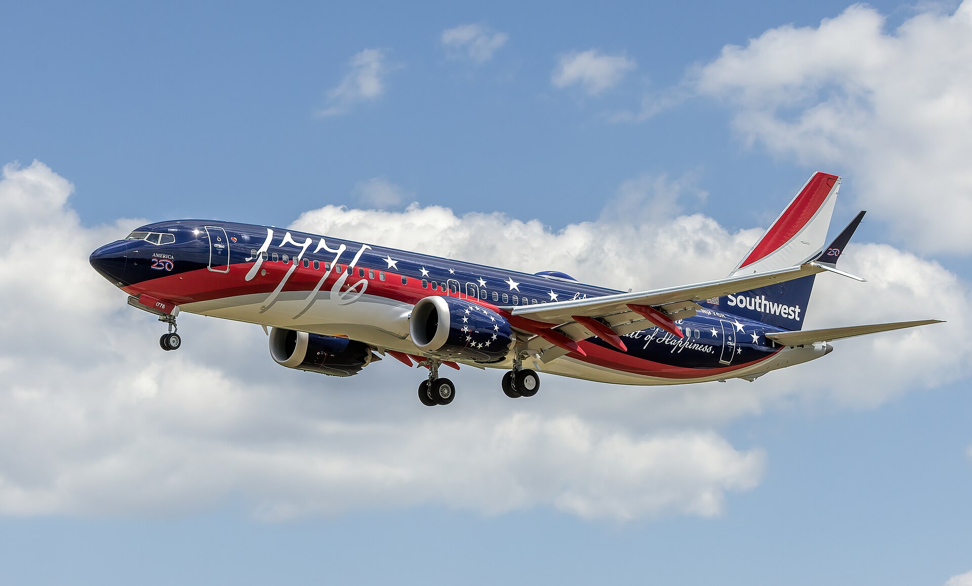 A Southwest Airlines jet at Harry Reid International Airport