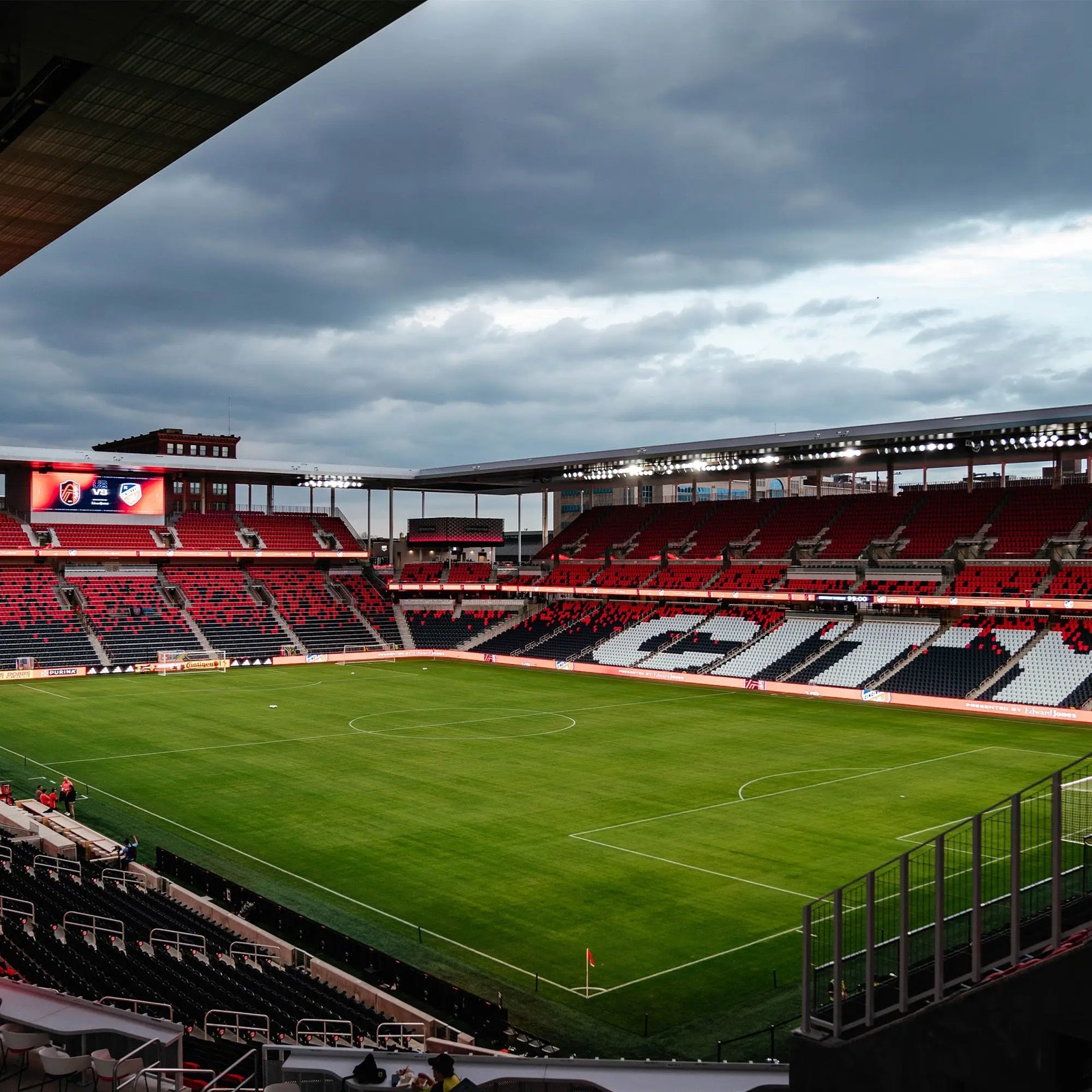 St. Louis CITY SC supporters and stadium on matchday