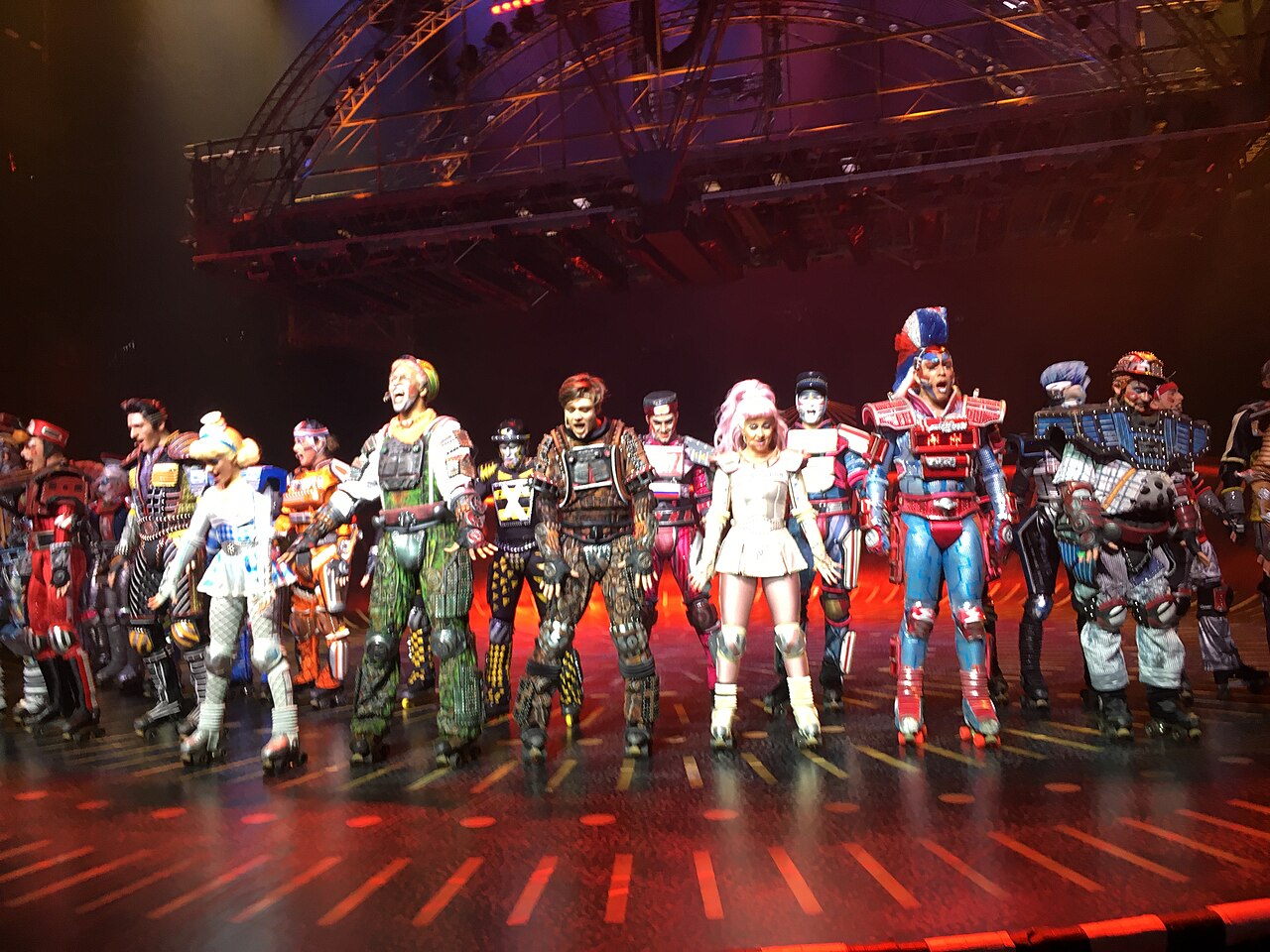 Starlight Express performed on stage at the Starlight Express Theater in Bochum, Germany