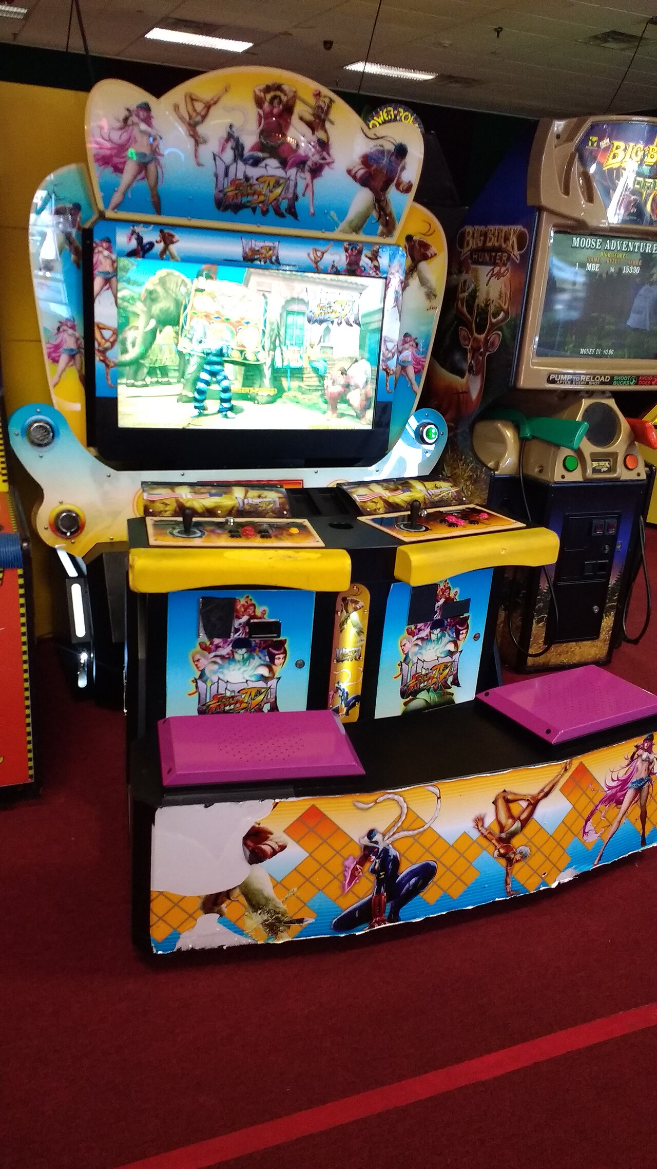 An Ultra Street Fighter IV arcade cabinet
