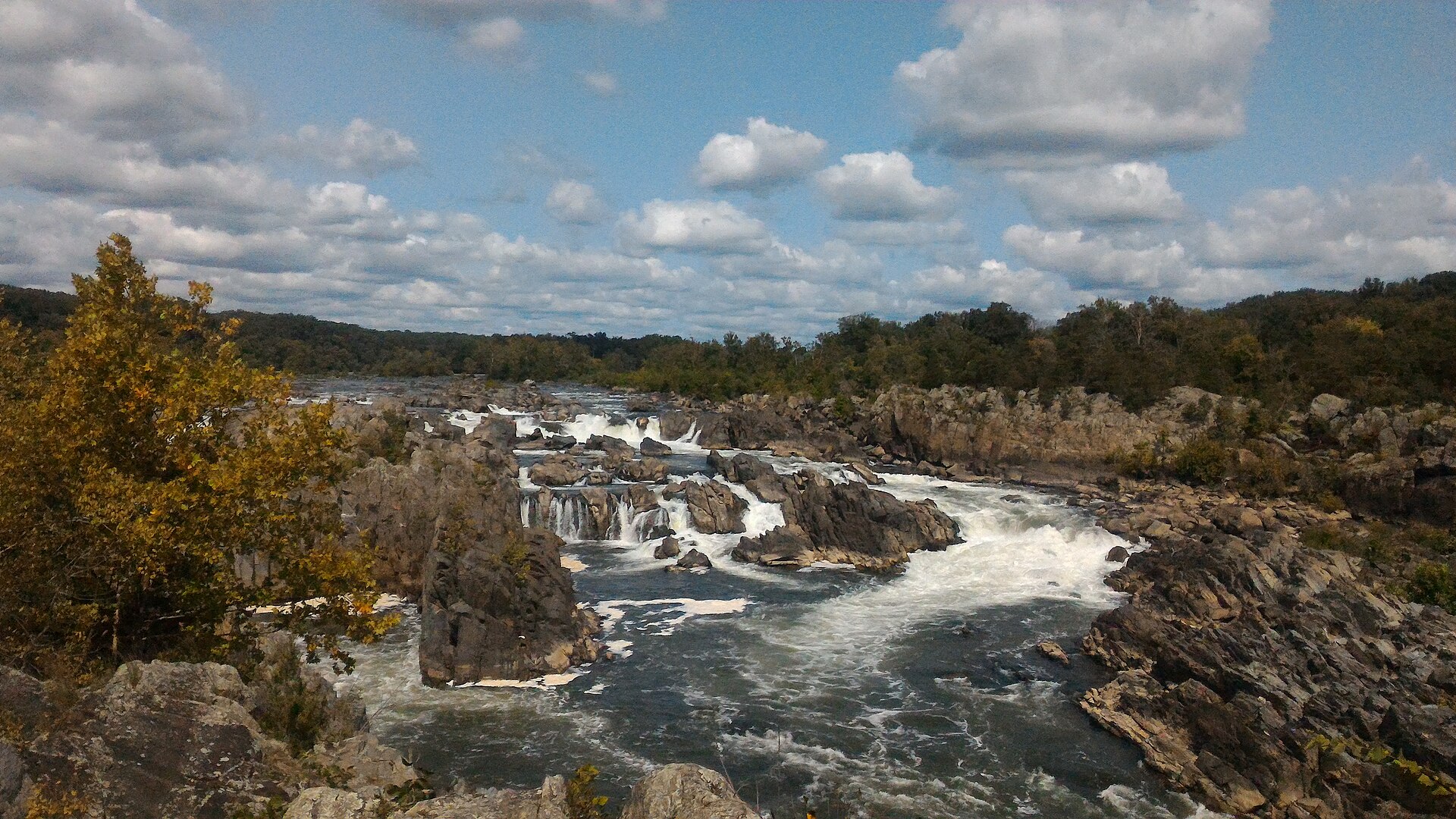 Great Falls on the Potomac River in Maryland