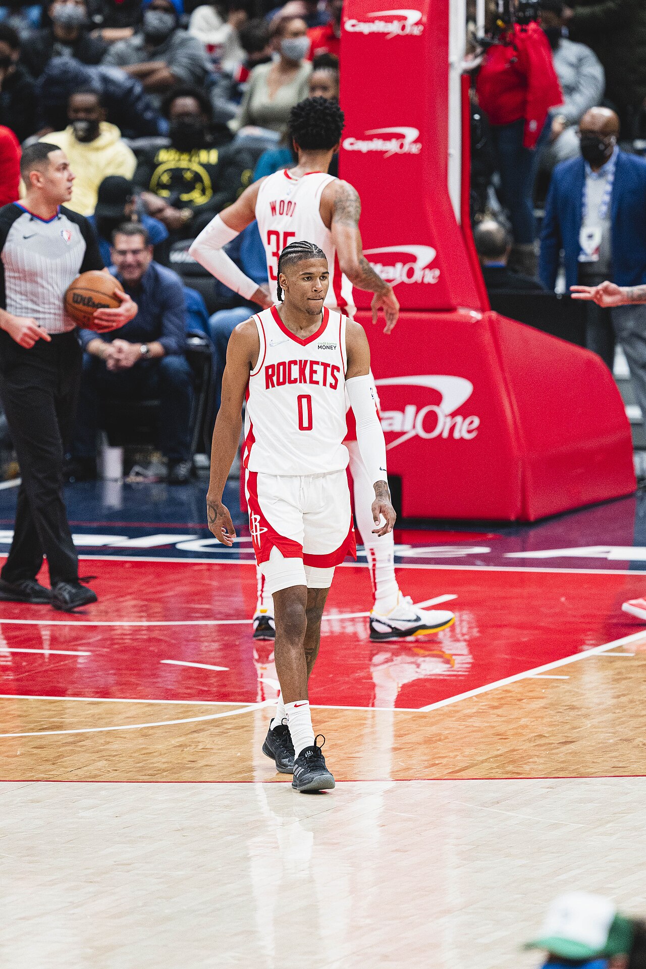 Jalen Green, who attacked the free-throw line six times in 15 minutes on Monday.