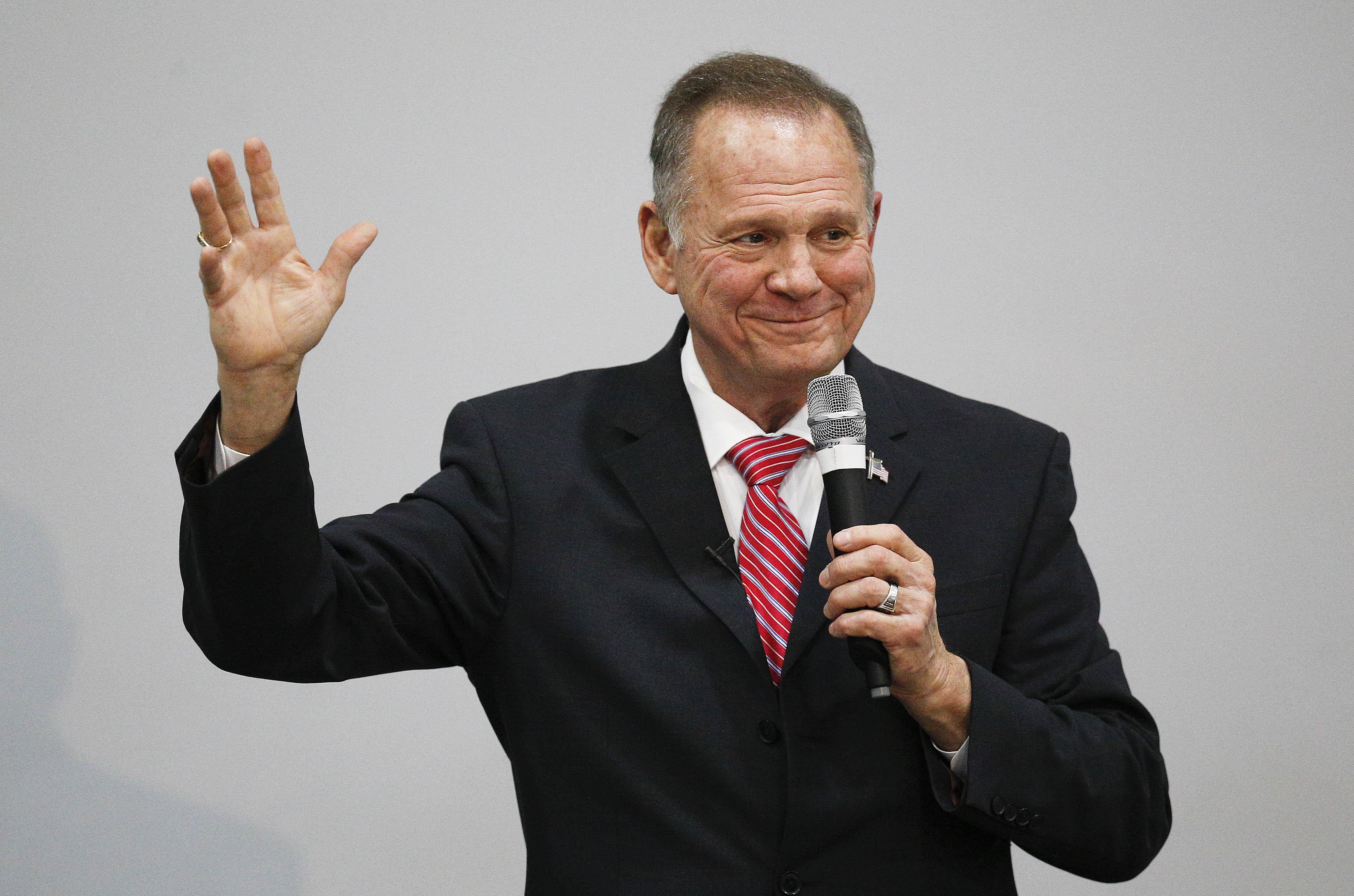 Roy Moore during the 2017 Alabama Senate race.