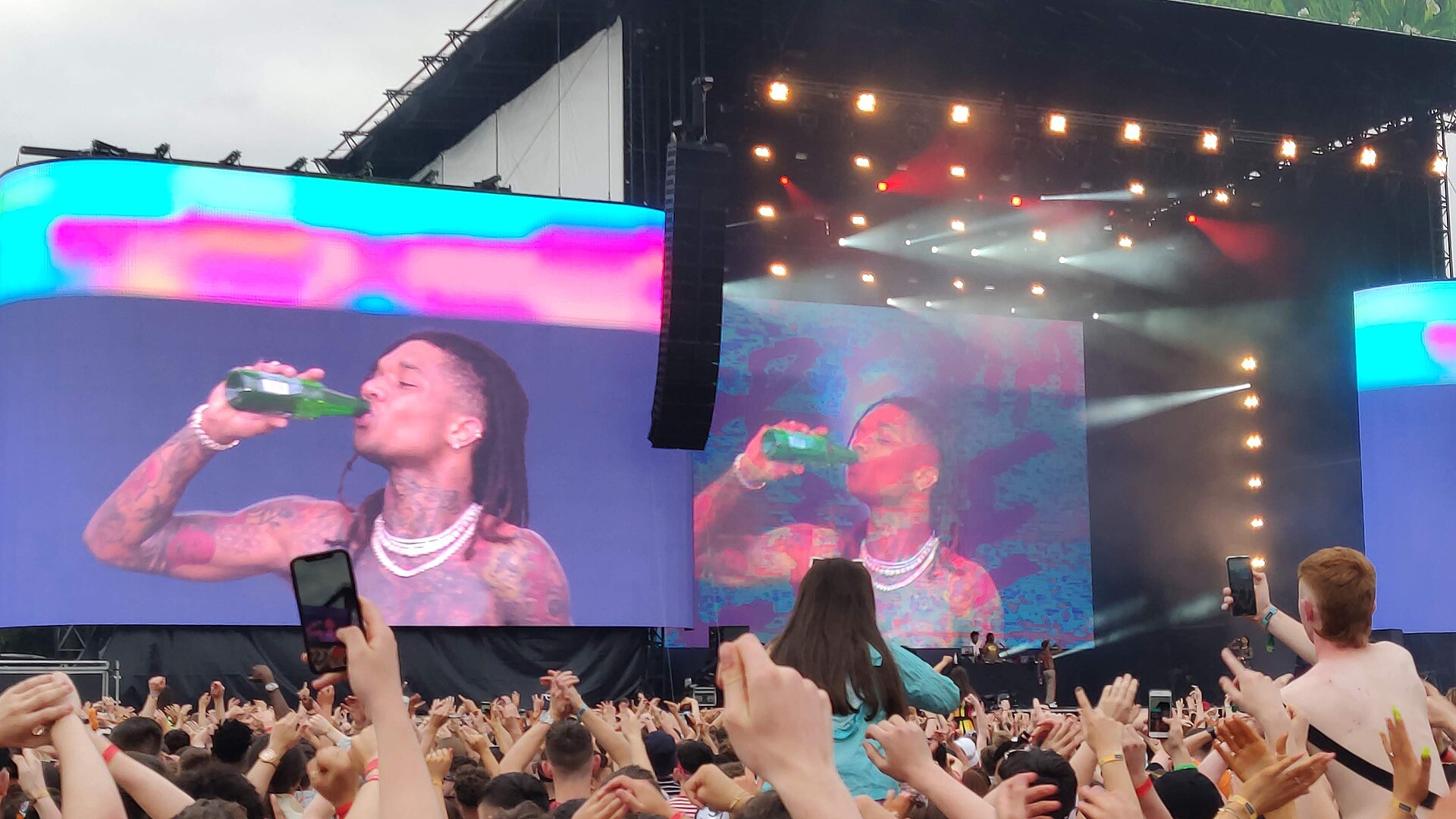Rae Sremmurd performing on the main stage at Longitude Festival in 2019