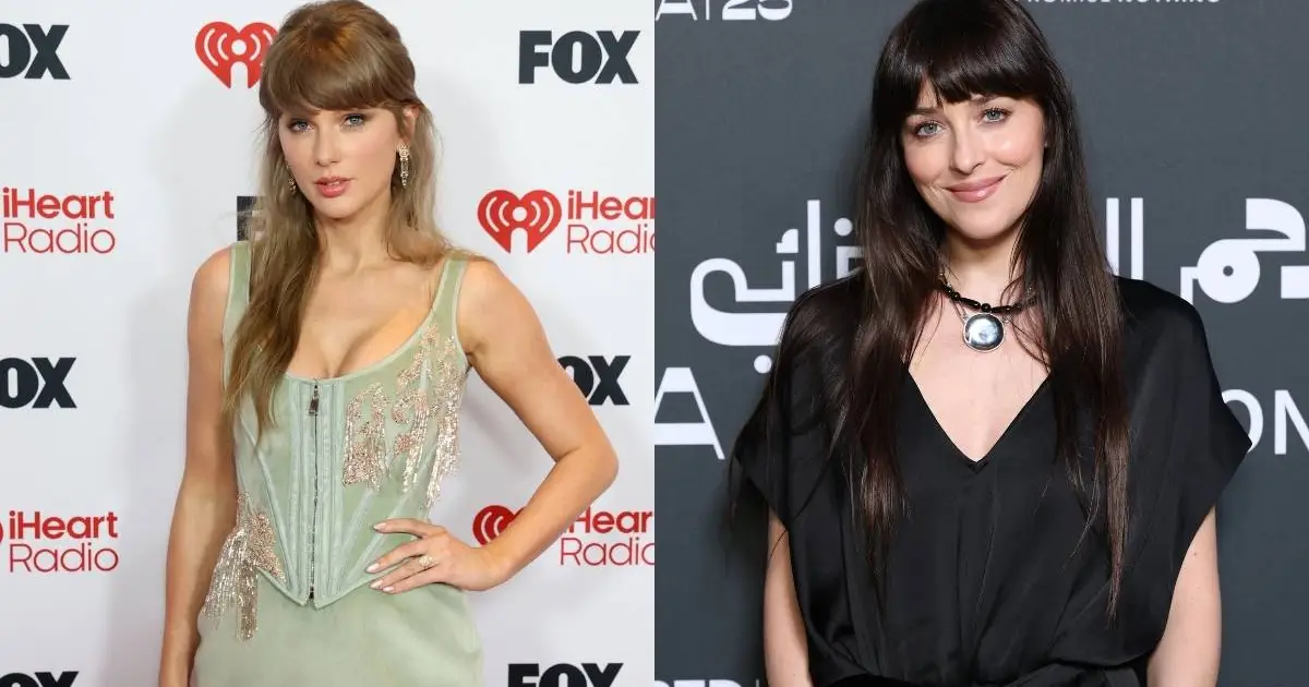 Taylor Swift and Dakota Johnson, the two stars of the Patient Zero music video.