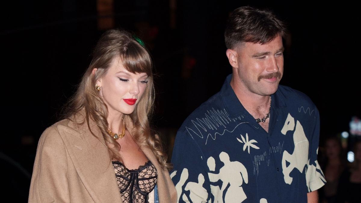 Taylor Swift and Travis Kelce photographed together on a night out in New York City