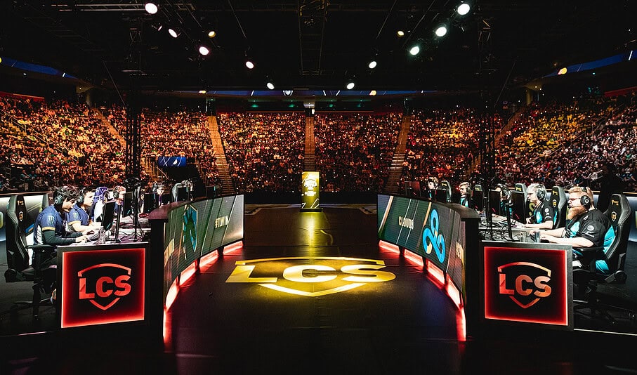 LCS arena esports stage during the Summer final