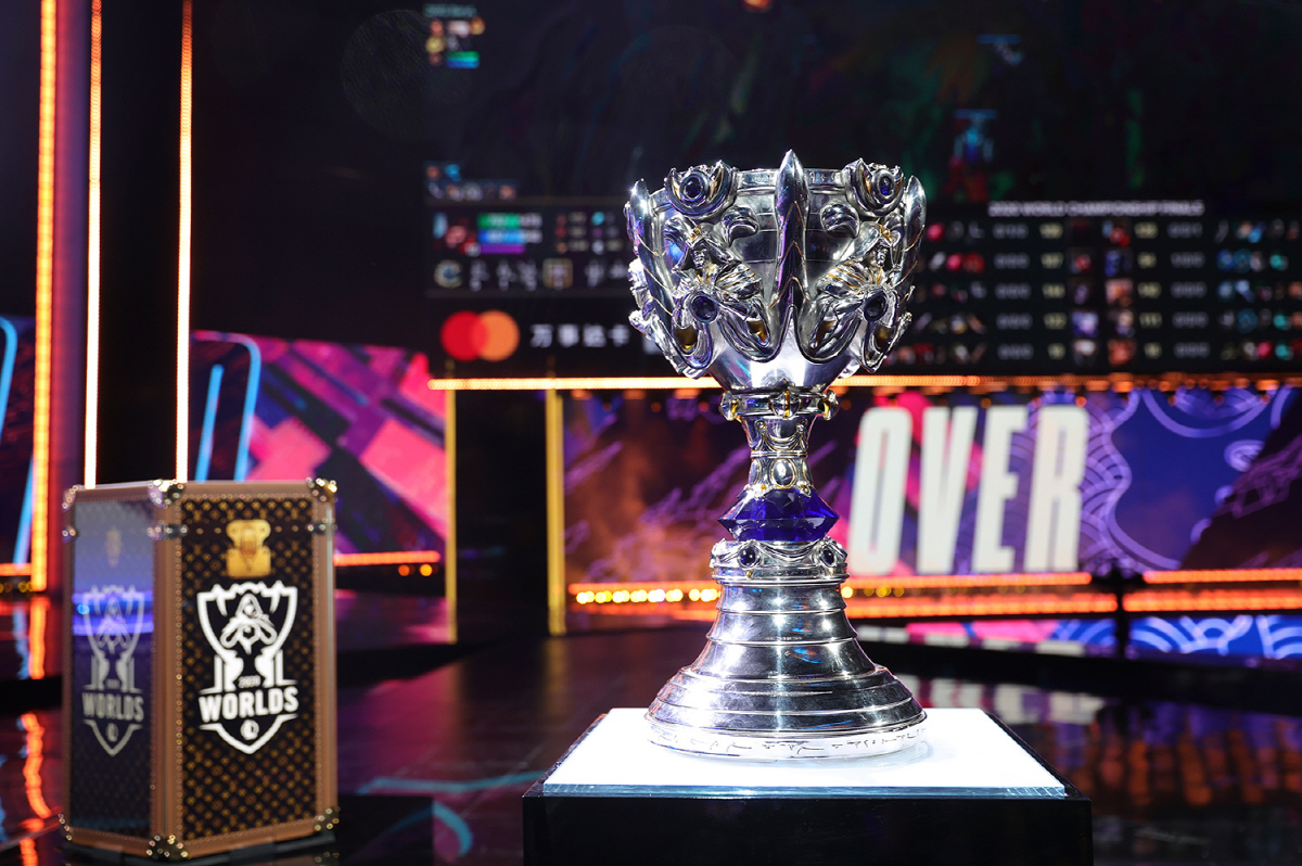 League of Legends World Championship trophy