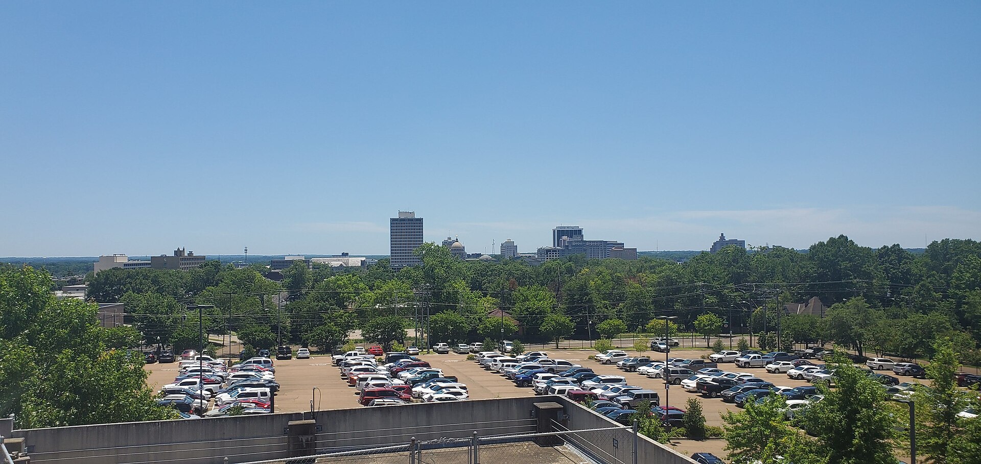 Downtown Jackson, Mississippi skyline viewed from Mississippi Baptist Hospital