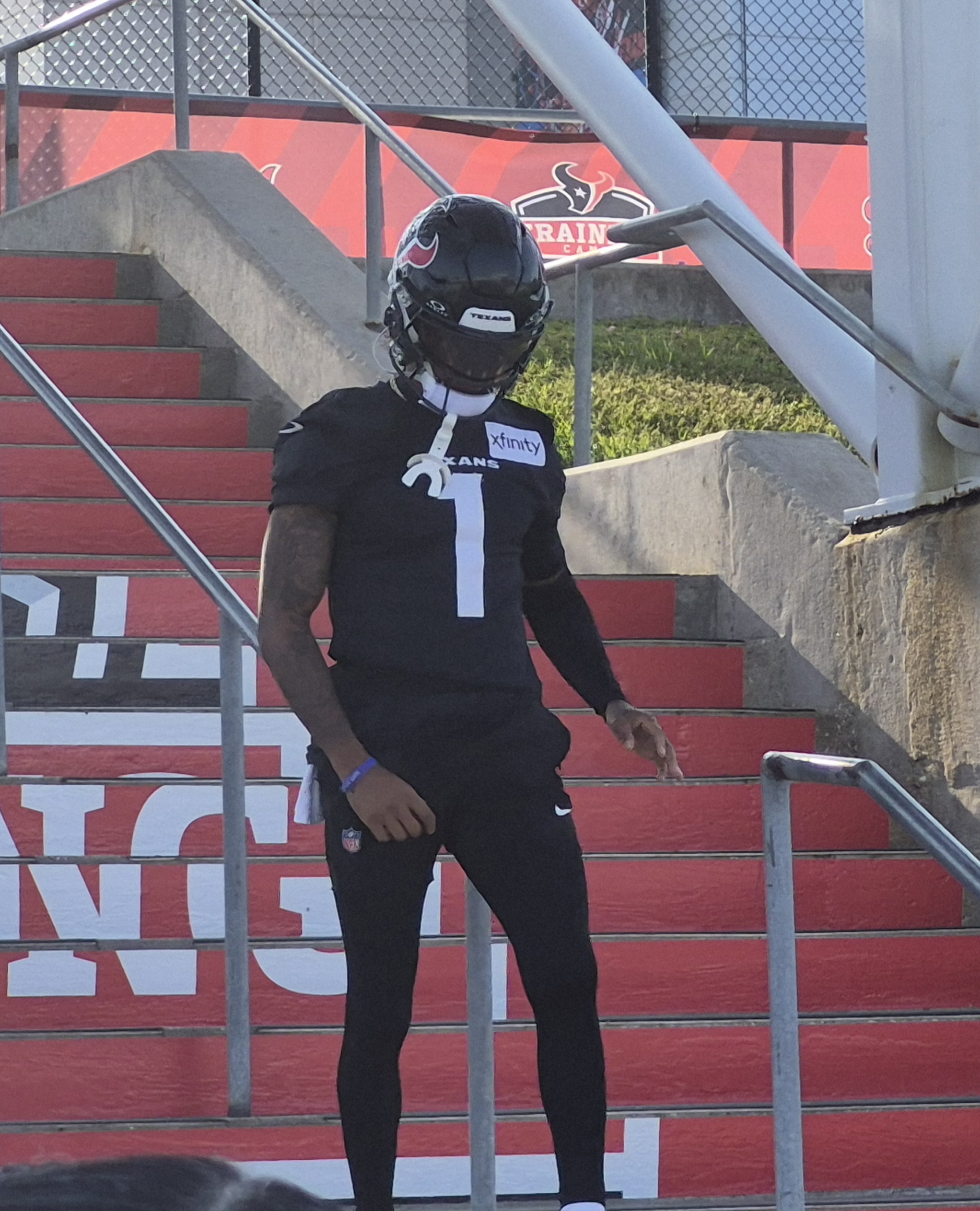 Tank Dell at Houston Texans training camp in 2026