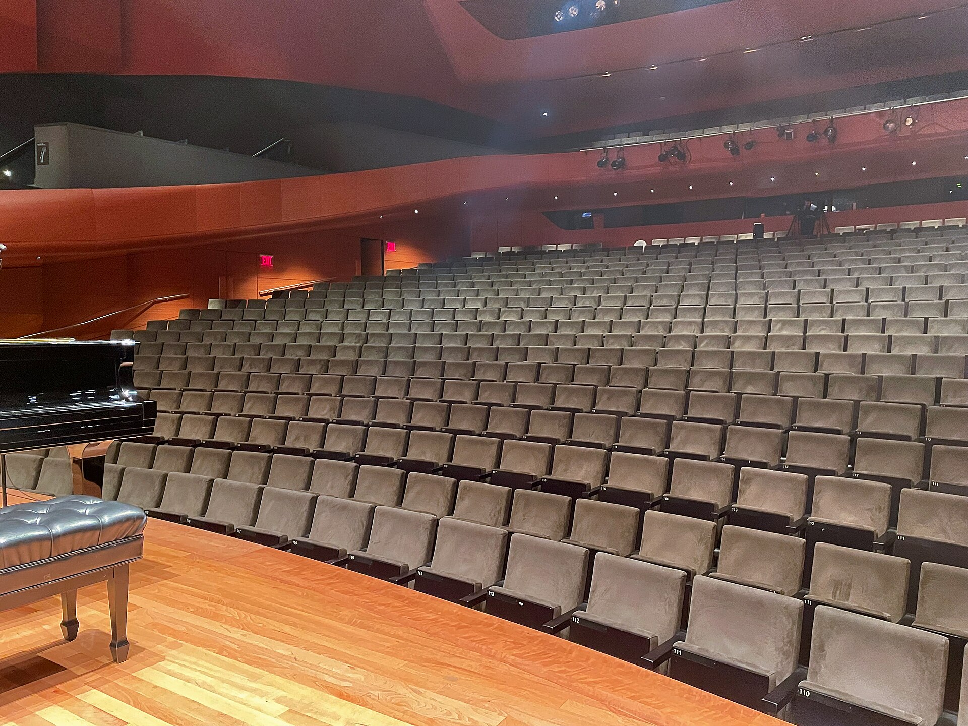 The interior of Alice Tully Hall at Lincoln Center