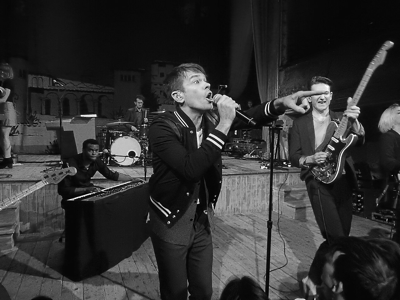 Nate Ruess of The Format performing at Wilton's Music Hall in London