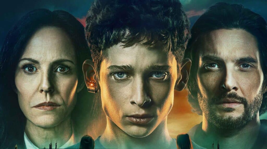 Official MGM+ key art for The Institute, featuring Ms. Sigsby, Luke Ellis and Tim Jamieson