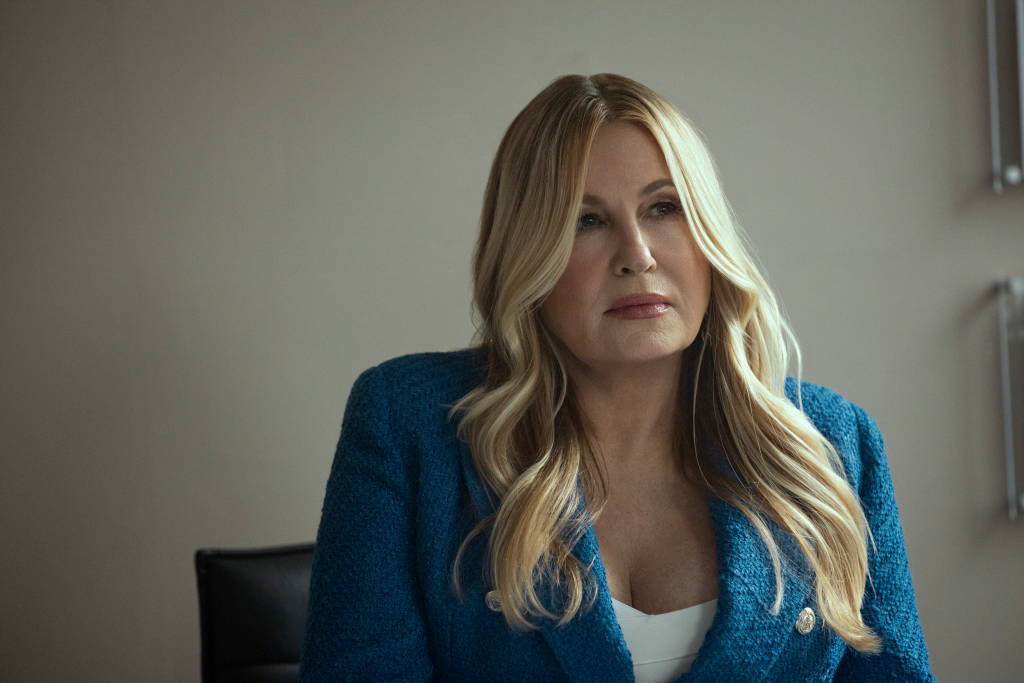 Jennifer Coolidge as realtor Karen Calhoun in a still from 'The Watcher' Season 1