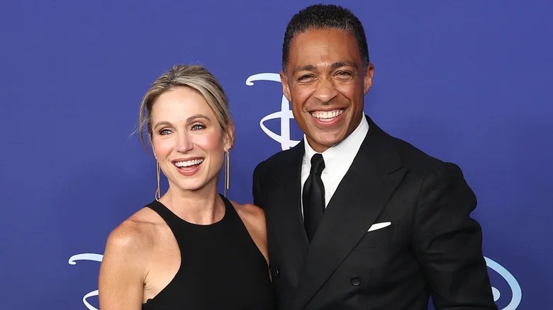 T.J. Holmes and Amy Robach together at a public event