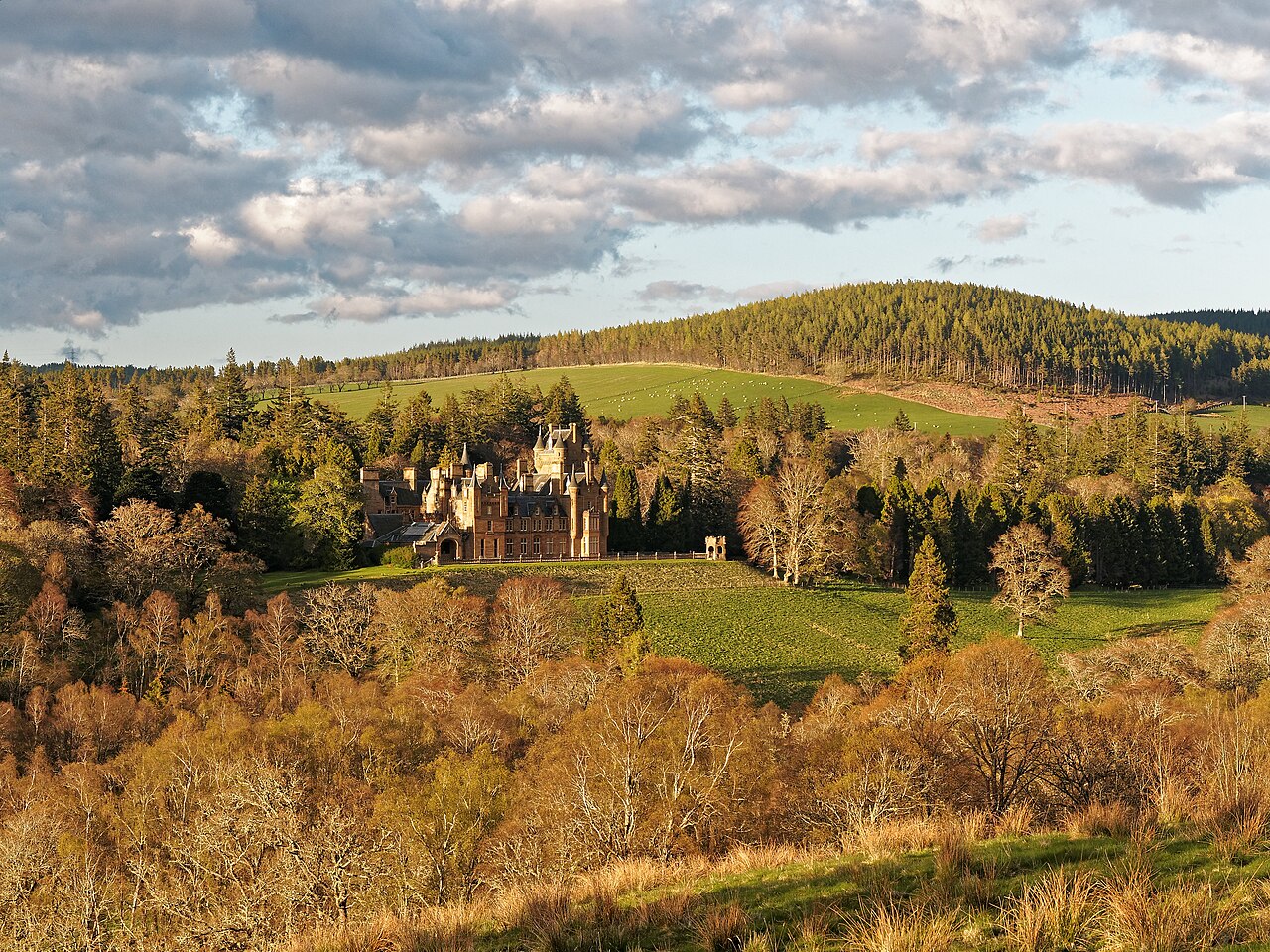 Ardross Castle in the Scottish Highlands, home of The Traitors: New Blood