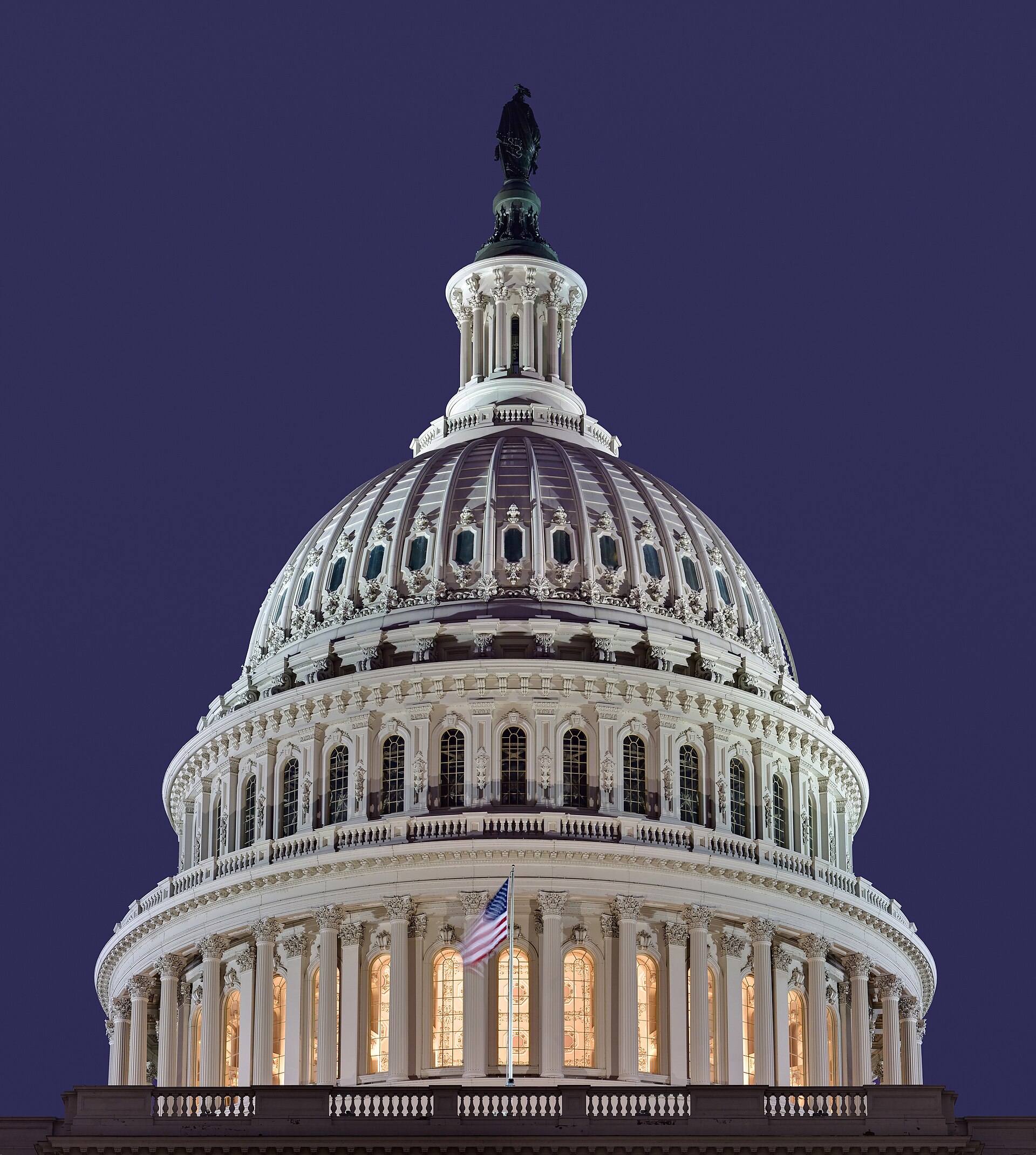 The dome of the U.S. Capitol, which voters will decide control of on November 3 (file photo)