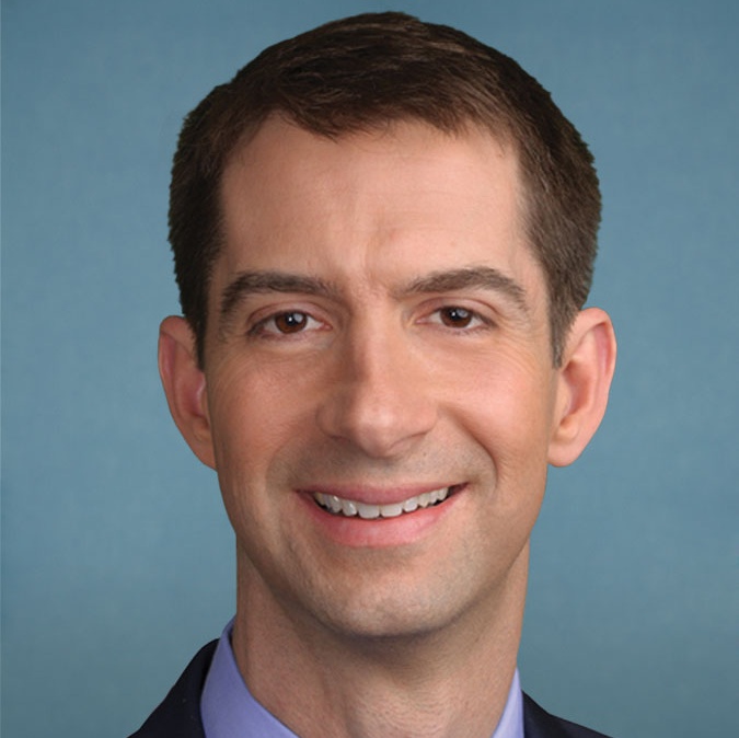 Official Senate portrait of Sen. Tom Cotton of Arkansas