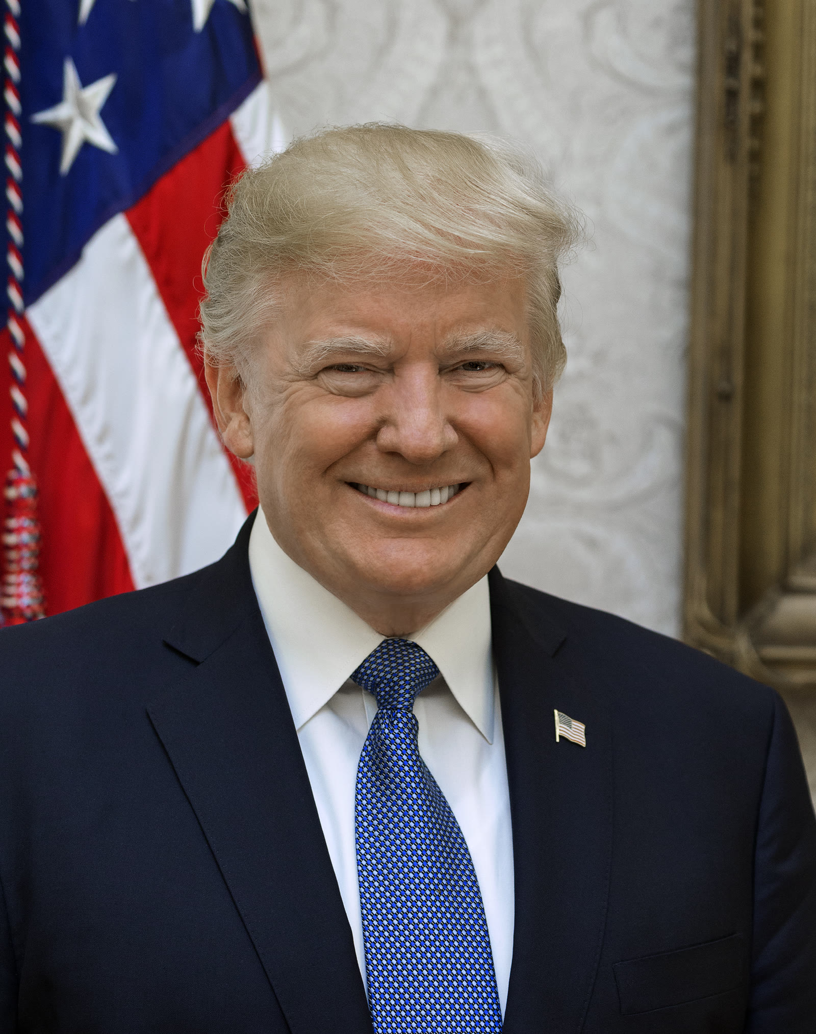 Official White House portrait of President Donald Trump