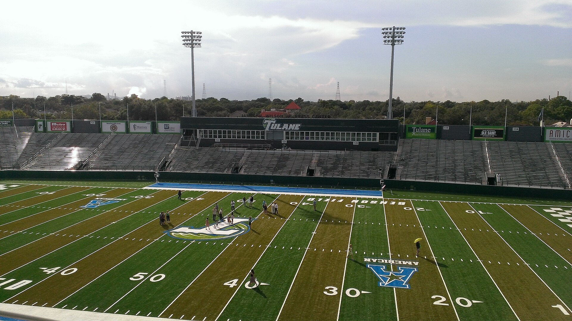 Yulman Stadium in New Orleans, site of Tulane vs. Memphis on Friday night (file photo)