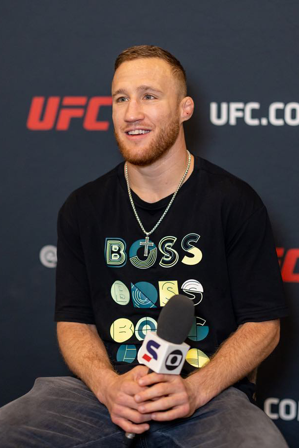 Justin Gaethje, the UFC lightweight champion (file photo)