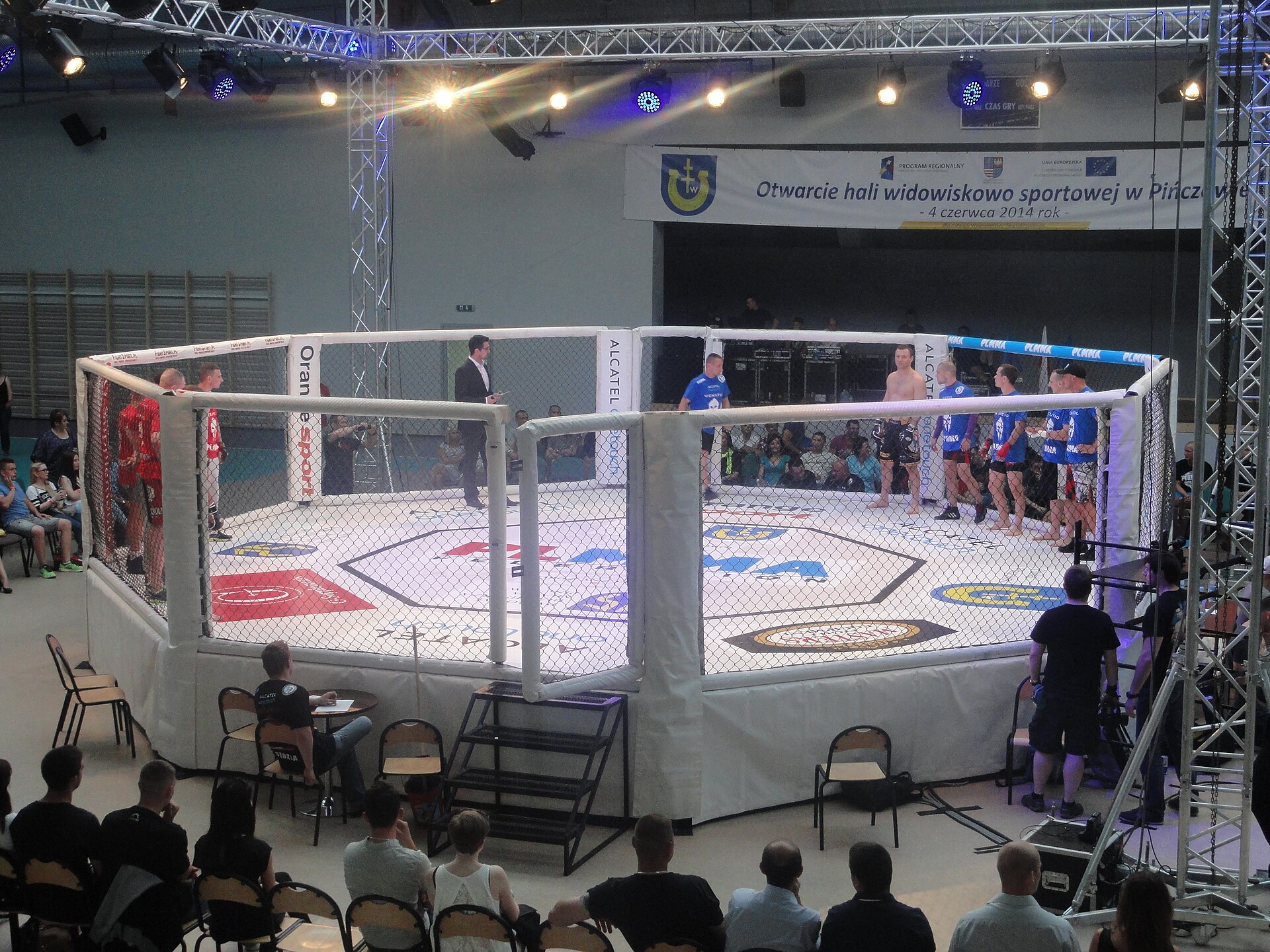 UFC fighters exchange strikes inside the Octagon (file photo)