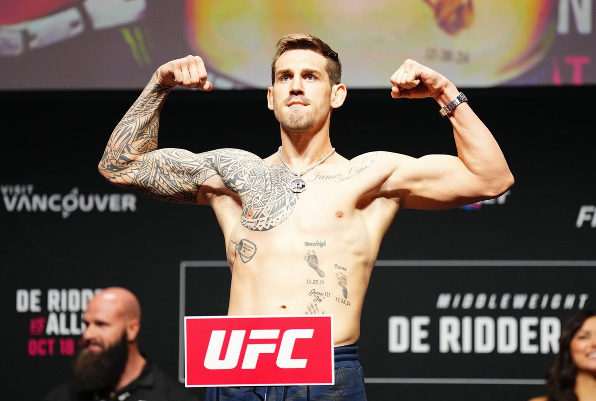 Brendan Allen at a UFC weigh-in.