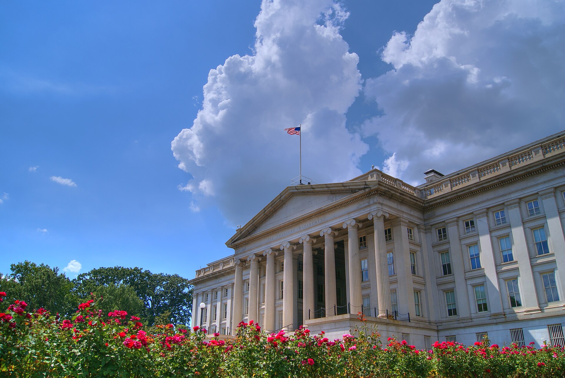 The United States Treasury Building in Washington, D.C.